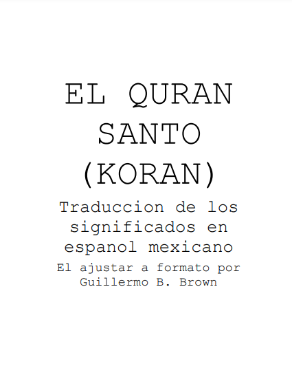 Mexico Quran Translation Download Pdf